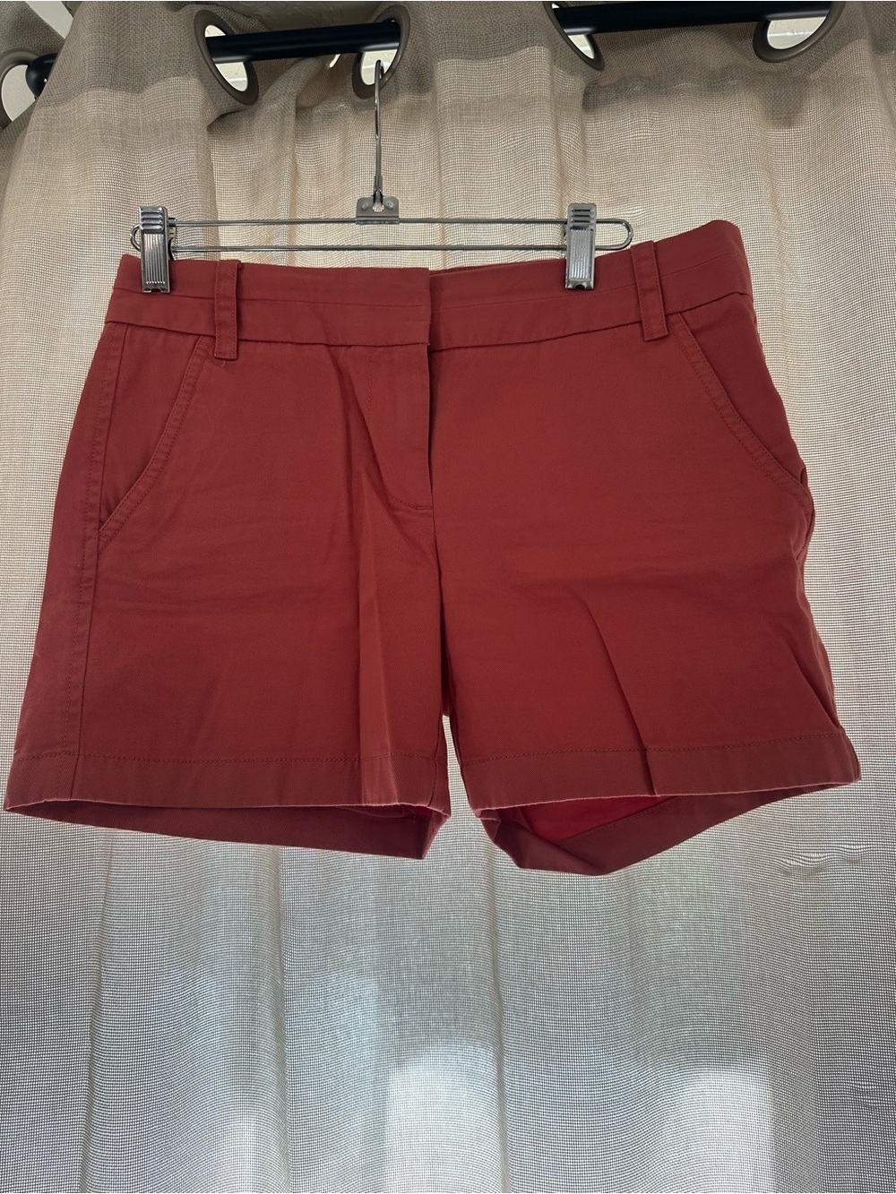 J Crew Chino Women’s Coral Shorts size 0